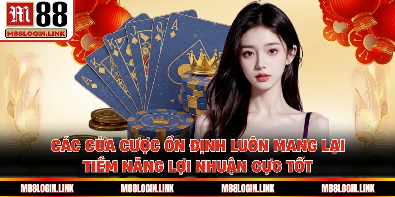 Các cửa cược ổn định luôn mang lại tiềm năng lợi nhuận cực tốt
